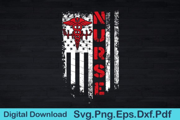 Funny American Flag Nurse Day Graphics & T-Shirt Designs
