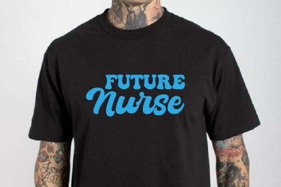 Groovy Future Nurse SVG: Graphic Templates & Graphics