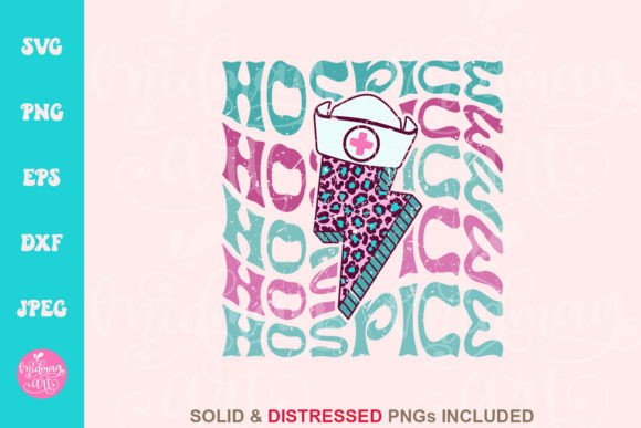 Hospice Lightning Bolt SVG: Graphics for T-Shirt Designs