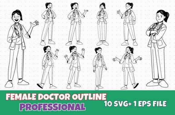 Medical Doctor SVGs for Graphics & Illustrations