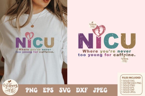 NICU Nurse PNG SVG: Graphics for T-Shirt Designs