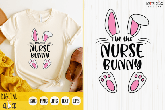 Nurse Bunny Easter SVG for T-Shirt Designs