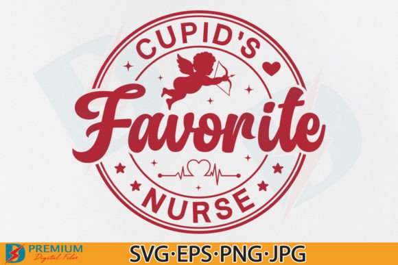Nurse Valentine SVG for T-Shirt Designs and Graphics