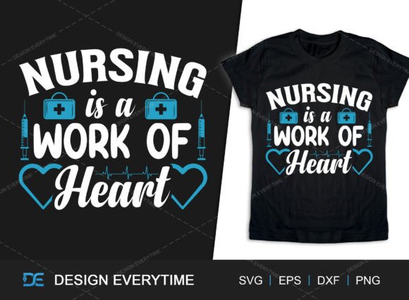 Nursing Heart SVG: Graphics for T-Shirt Designs
