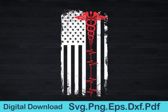 Reviewing the American Usa Flag Heartbeat Pride Nurse Design