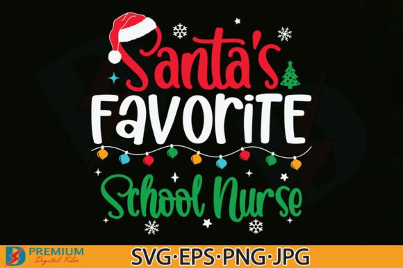 School Nurse Christmas SVG: T-Shirt Designs & Graphics