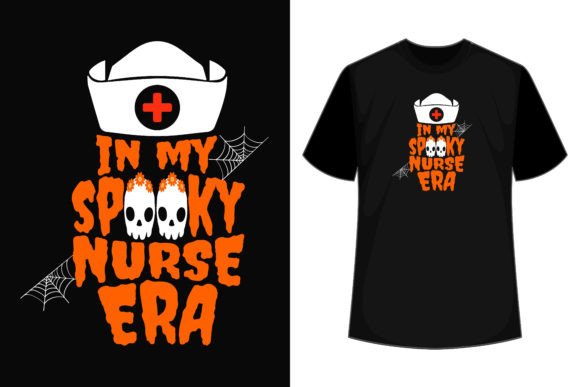 Spooky Nurse SVG for T-Shirt Designs & Graphics